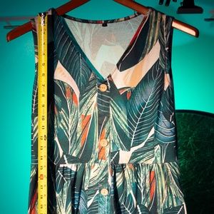 Floral Print Summer Dress Size L